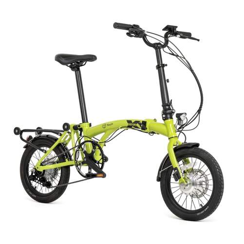 Bicicleta Eléctrica Youin Oxford Amarillo BK0600Y - Plegable, 8 veloc., ruedas 16", 40km autonomía