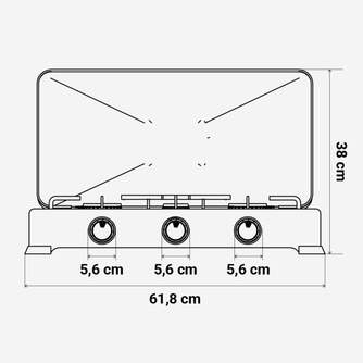HORNILLO U.BLEU 7011 3F NEGRO C/TAPA