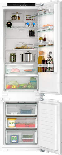 Frigorífico Combi Integrable Siemens KI96NVFDO - Clase D, 194 x 56 x 55 cm, No Frost, 290 litros