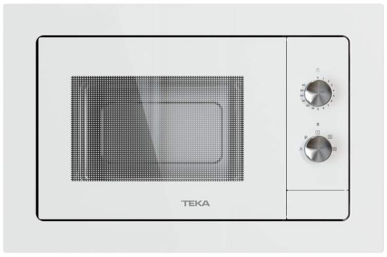 Microondas Integrado Teka MB6200BI - 20 litros, 1200 W, Blanca, Grill 750 W