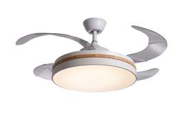 Ventilador Techo Artica AVTR105WB - 36 W, 6 Velocidades, Temporizador, 105 cm, Blanco y Madera