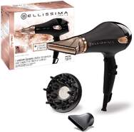 Secador Imetec Bellissima Ceramic P5 3800 - 2300W, I&oacute;nico, 3 T&ordf;s, 2 Velocidades, 2 Boquillas+Difusor