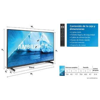 TV PHILIPS 32%%%quot; 32PFS6908 FHD SMART TV AMBILIGHT