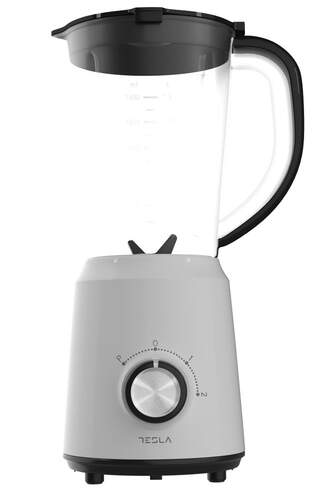 Batidora de vaso Tesla BL201W - 500 W, 1'5 L, Inox, Blanco