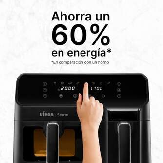 FREIDORA AIRE UFESA STORM 9L(5,5L 3,5L)DOBL.SIMULT