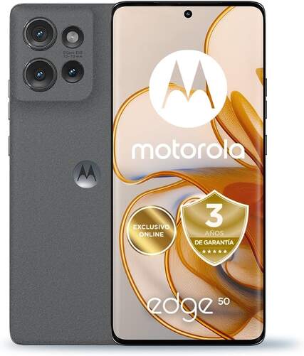 Motorola Edge 50 12/512 GB Gris - Snapdragon 7 Gen 1, Android 14, 5000 mAh, Triple Cámara 50 MP