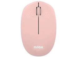 Rat&oacute;n inal&aacute;mbrico Nilox NXMOWI4014 Rosa - 1000 DPI, 3 botones, 2,4 Ghz, Plug and Play