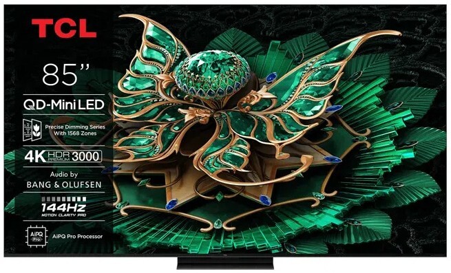 TV TCL 85" 85C7K - 4K Ultra HD, MiniLED, Google TV 12.0, 144 Hz, 60 W, HDR10+