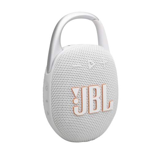 Altavoz JBL Clip 5 - Bluetooth 5.3, 7 W, 12 h autonom&iacute;a, 90-20000 Hz, Blanco