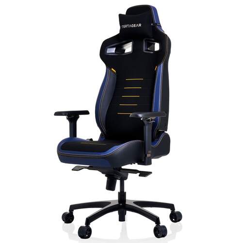 Silla Gaming Ergon&oacute;mica XL Vertagear PL4800 Azul - Ruedas RS1, pist&oacute;n clase 4, cuero sint&eacute;tico PUC