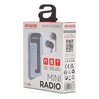 RADIO PORTATIL AIWA R22SL AM/FM COMPACTO SILVER