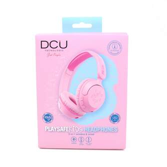 AURICULARES DCU INFANTILES DIADEMA CABLE ROSA