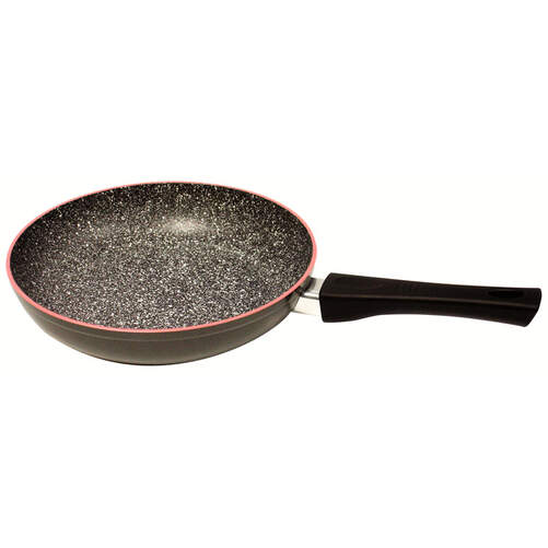 Sartén Stonewell - 24 cm, sensor de calor, rojo, gris y negro, 0,84 kg, capa antiadherente
