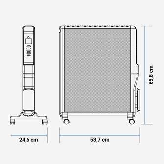 RADIADOR MICA U.BLUE 4020B UCRM9004 2000W NGR WIF
