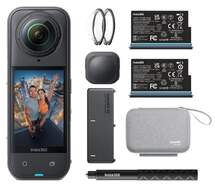 Kit Essential Insta360 X5 - Protector lente, bater&iacute;a extra, funda y palo Selfi