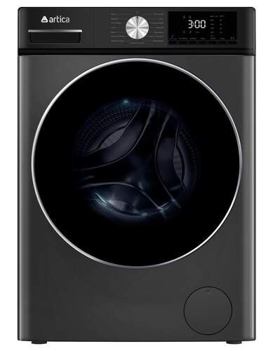 Lavadora Artica AL81400AFDI - Clase A, 8 kg, 1400 rpm, Vapor, Display LED, Gris Grafito