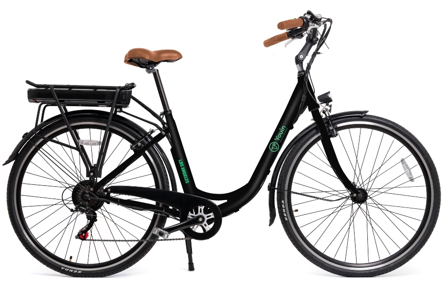 Bicicleta Eléctrica Youin Los Angeles BK2026B Negra - 250W 36V, Aut.40Km