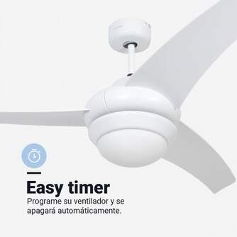 VENTILADOR TECHO U.BLUE MISTRAL 3052 132 70W LUZ