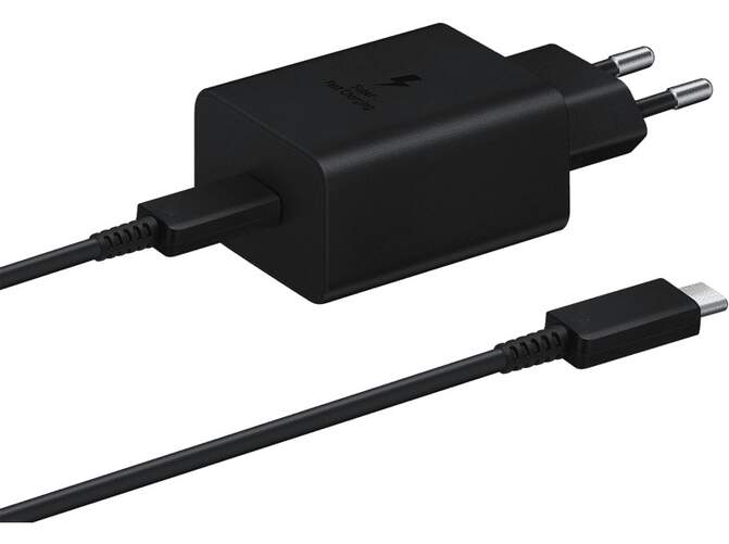 Cargador Samsung EP-T1510XBEGEU Negro - 15W Carga Rápida, USB-C 1 Metro