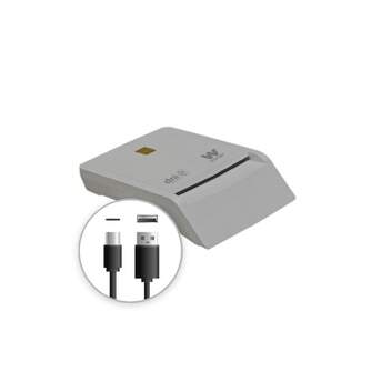 LECTOR DNI ELECTRONICO WOXTER USB C ADAP. BLANCO