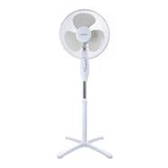 Ventilador Pie Haeger Cross Wind White - 40cm, 3 Velocidades,oscilaci&oacute;n , blanco