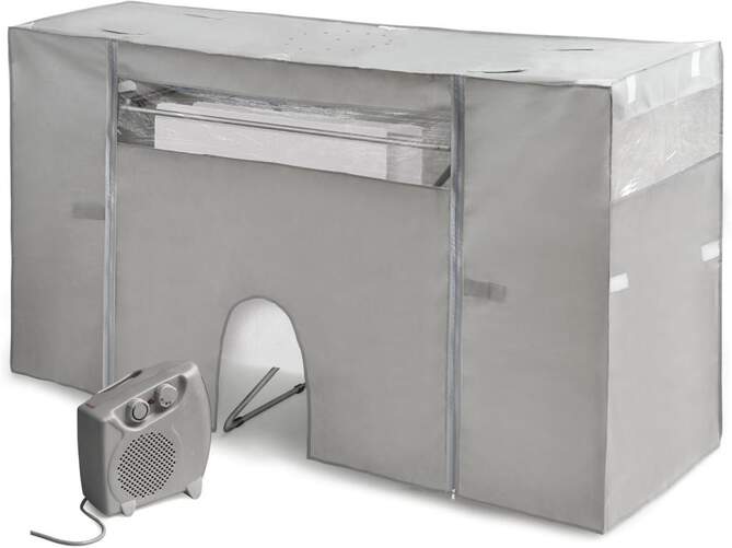 Cubre Tendedero Rayen 6175 con calefactor - 180x56x160 cm, Gris