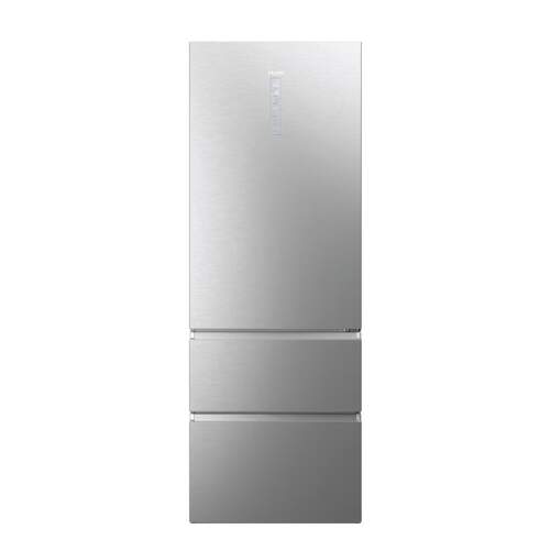 Frigorífico Combi Haier HTW7720BNMM - 200x70 cm, No Frost, Clase B, Wifi, Cristal, Inox