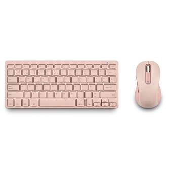 TECLADO   RATON NGS RECARGABLE ROSA MULTIMODO