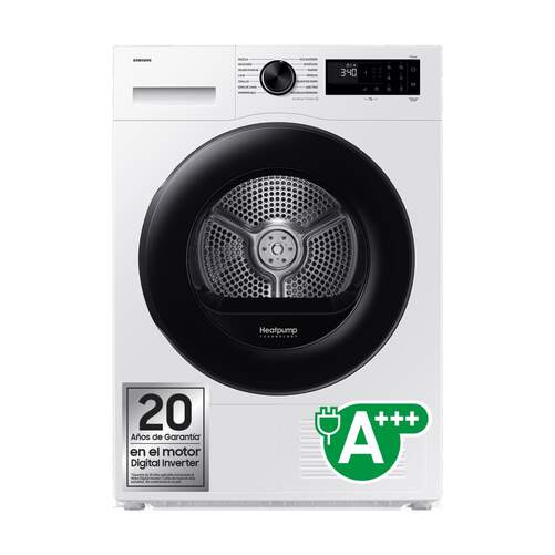 Secadora Bomba de Calor Samsung DV90DG52A0AEEC - 9 kg, 14 Programas, Clase C, Wifi, Blanco