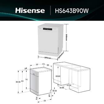 LVJ. HISENSE HS643B90W 6P 3%%%#170;B 44DB DSP BCO