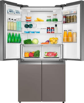 FRI. HAIER HTF540DGG7 190x90 4P NF CRISTAL GRIS