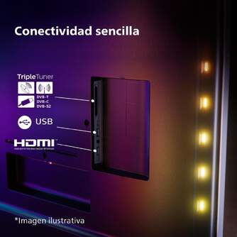 TV PHILIPS 65%%%quot; 65OLED718 UHD OLED GOOGLETV AMBI P5