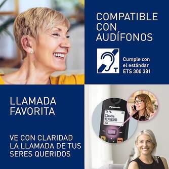 TELEFONO DECT PANASONIC KX-TGU112EXB DUO NEGRO