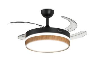 VENTILADOR TECHO RET ARTICA AVTECHR72NM NGR MD 72W