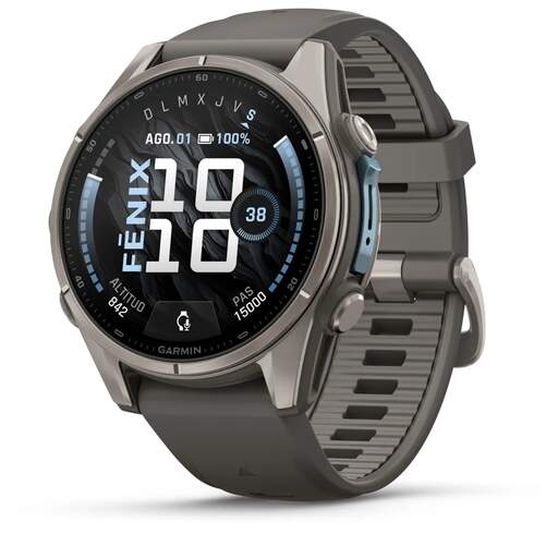 Smartwatch Garmin Fenix 9 Gris 47 mm - 1,3" AMOLED, 10 d&iacute;as de autonom&iacute;a, Mapas integrados