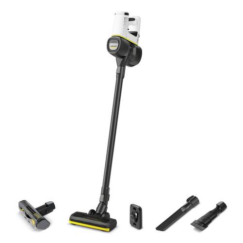 Aspiradora Escoba Karcher VC4  MyHome Pet 16KPA - Autonomía 35 min, 78 dB, Negro, Blanco