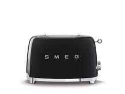 Tostador Smeg TSF01BLEU Negro - 950W, 2 Rebanadas, 6 Intensidades, Descongelar, Recalentar