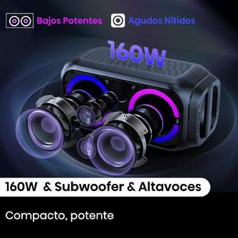 ALTAVOZ HISENSE PARTY ROCKET 160W BT 12H PAIR PLAY
