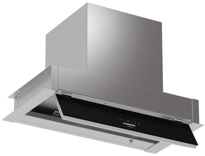 Campana Nodor CROWN60NO DRIP SS 4228 - 60 cm, 3 Velocidades, 799 m3/h, Inox, Negro