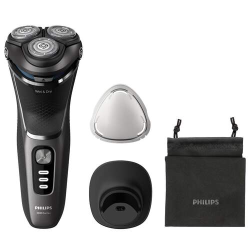 Afeitadora Philips Series 3000 S3343/13 - Cabezales flexibles 5D, 60 min Autonomía, Wet&Dry