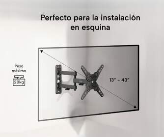 SOPORTE TV ART GENIUM GSPART43 20KG 13-43