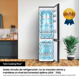 FRICOM. SAMSUNG RB38A7B6BS9 203x60 INOX METALCOOLI