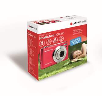 CAMARA AGFA CAMARA DC8200 RED 21MP SD FUNDA