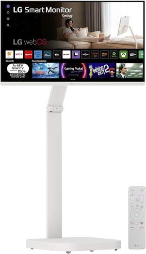 Smart Monitor LG 32" 32U721SAW-W.EEU Swing - 4K, webOS 24, peana flexible y mando Magic Pointer