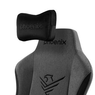 SILLA GAMING PHOENIX NOVA CUERO TELA GRIS