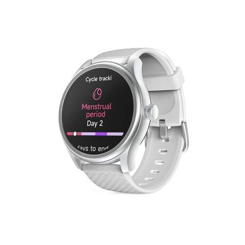 Smartwatch Hama 00178617 Fit - Pantalla 1,38", Plata, 300 mAh, Bluetooth 5.3, sensor frec. card&iacute;aca