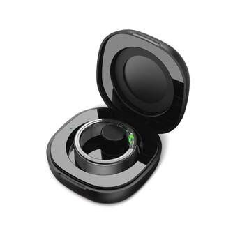 SMARTRING KSIX SATURN NEGRO S TALLA 9 18,9 mm