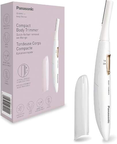 Afeitadora Corporal Panasonic ESWR51P503 Femenina - Flexible, Inox, Blanco