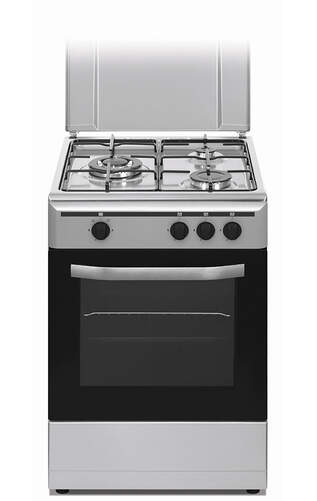 Cocina Gas Natural Vitrokitchen CB5530IN - 3 Fuegos, 50x55 cm, Inox