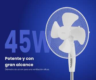 VENTILADOR PIE ARTICA AVP45W16B 45W 40 CM BCO